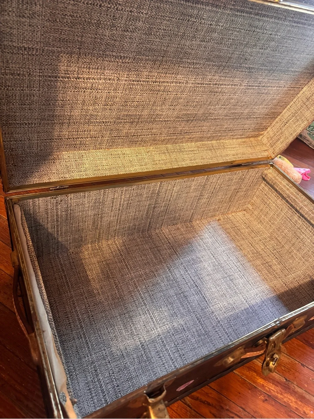 Genuine Hard Vulcanized Trunk Fibre Travel Luggage Vintage